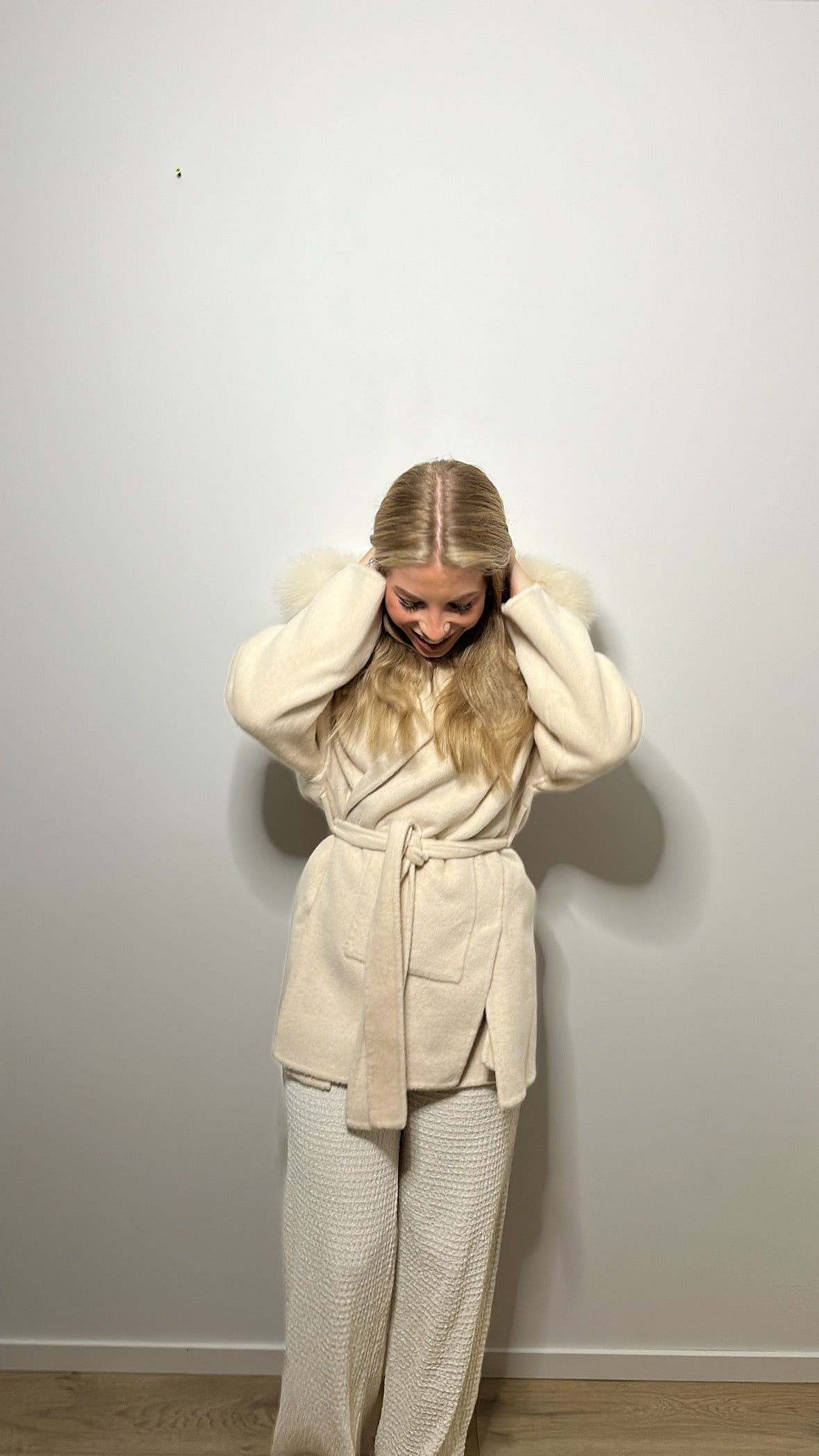 Long fur coat