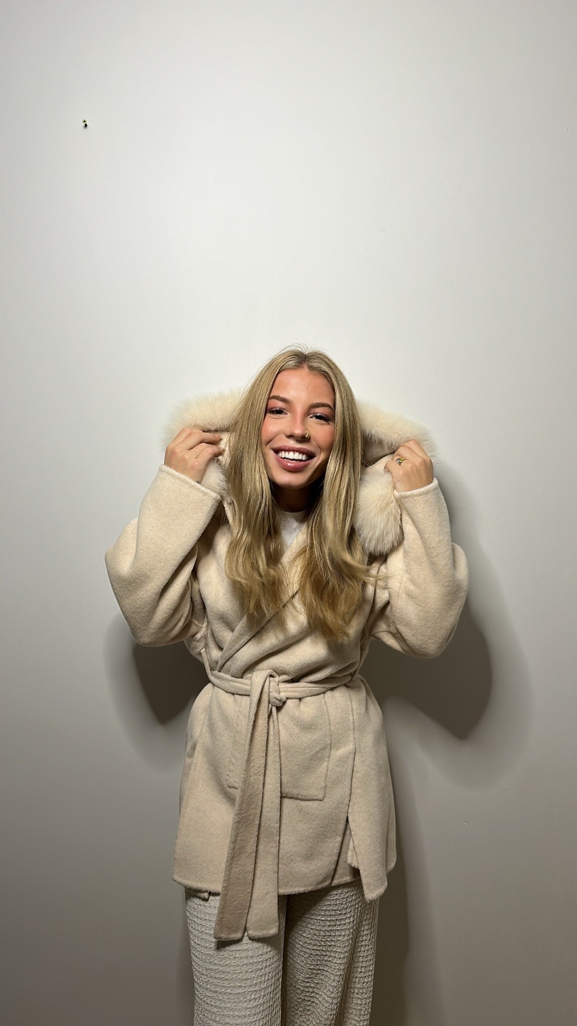 Long fur coat