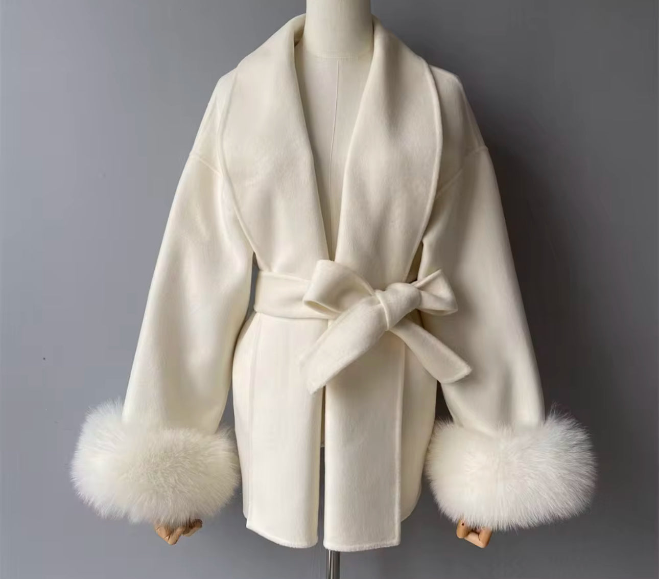 Fur Cuffs Coat