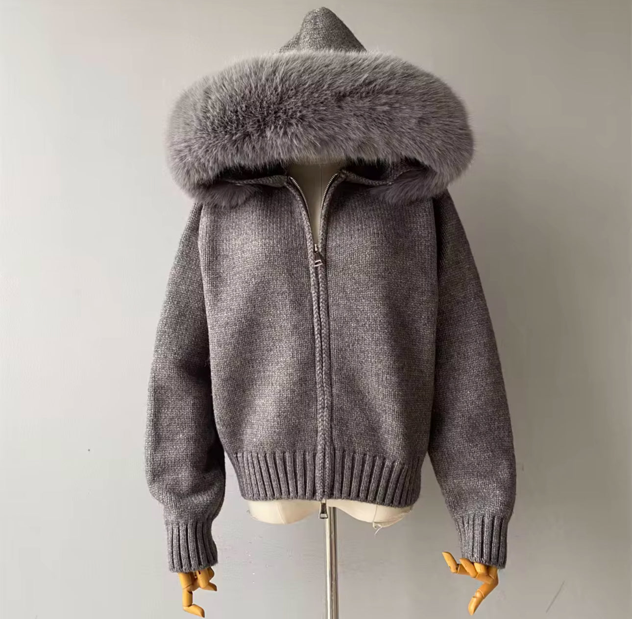 Fur Jacket Zipper
