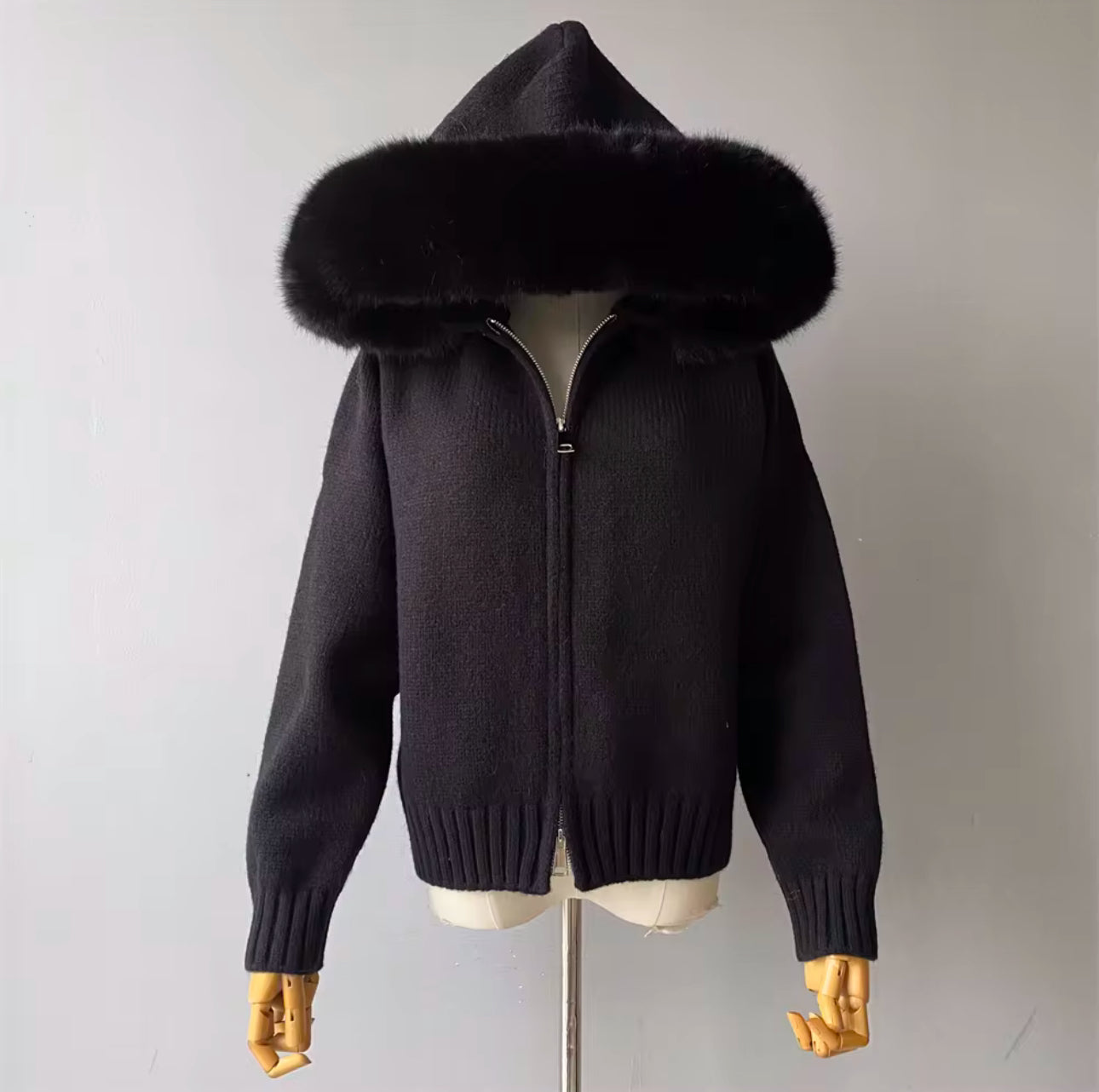 Fur Jacket Zipper
