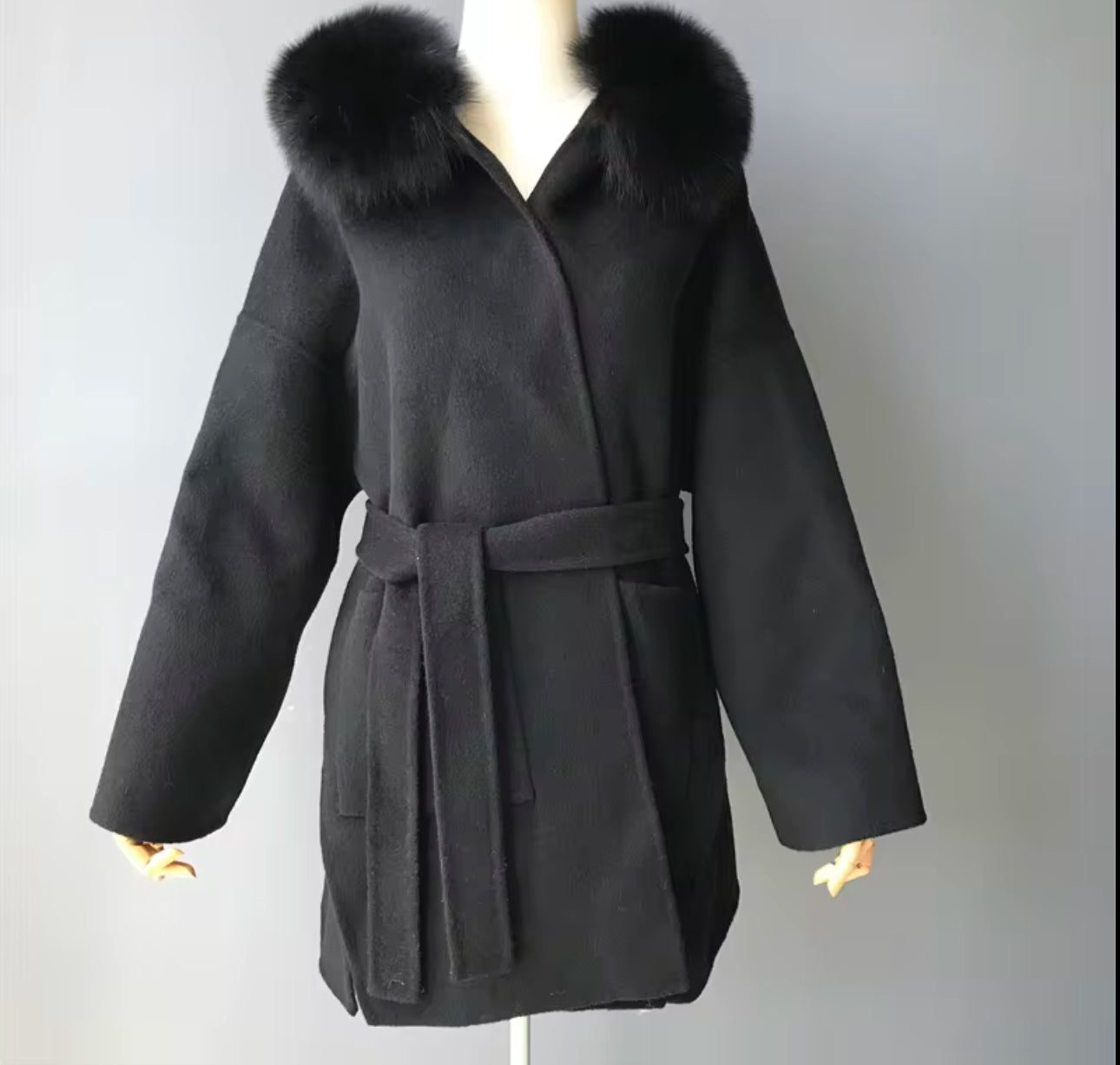 Long fur coat