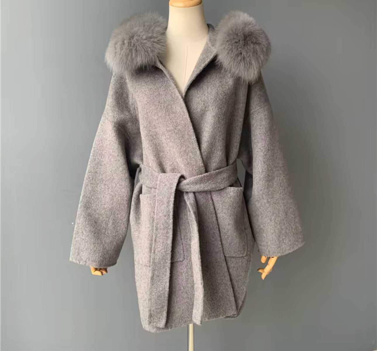 Long fur coat
